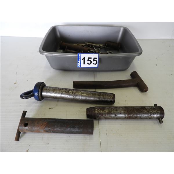 Experienced hitch pins 1-1/2 x 9", 1-1/2" x 7", 1" x 9", 1- 1/2" x 8", cotter pins, bushings, includ