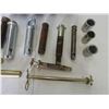 Image 3 : (16 pieces) 3 point hitch pins and bushings (used and unused) includes tray