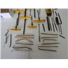 Image 3 : Assorted allen wrench sets, depth guage, brass billet, brass dental tools, mini files, multi screw d