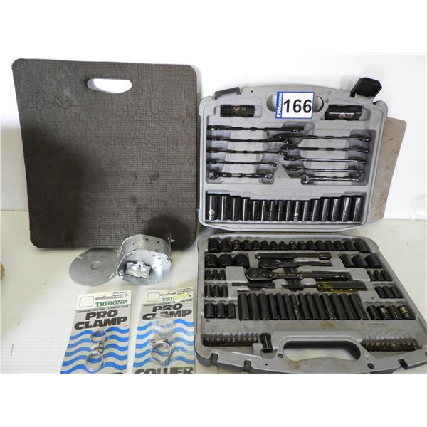 (109 piece set) Stanley tool kit 3/8" and 1/4" drive (like new), complete no missing pieces, octagon