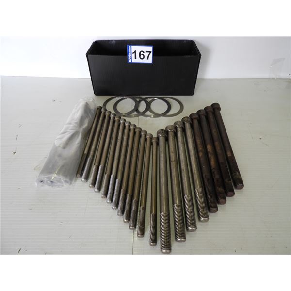 (4) Stainless steel spacers 4-5/8" OD, 3-3/4" ID, (21) stainless steel bolts 1/2" x 10" hex head (ne