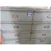 Image 3 : Metal parts cabinet (green) - heavy duty 12 drawer on castors 48"L x 25"W x 60"H, drawers 23"L x 24"