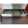 Image 4 : Metal parts cabinet (green) - heavy duty 12 drawer on castors 48"L x 25"W x 60"H, drawers 23"L x 24"