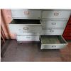 Image 5 : Metal parts cabinet (green) - heavy duty 12 drawer on castors 48"L x 25"W x 60"H, drawers 23"L x 24"
