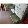 Image 6 : Metal parts cabinet (green) - heavy duty 12 drawer on castors 48"L x 25"W x 60"H, drawers 23"L x 24"