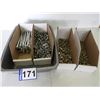 Image 1 : 11 lbs of 7/16 x 6" bolts (unused), 7 lbs of 5/16 x 1-1/4" bolts with gasket (unused), 3 lbs of 3/8"