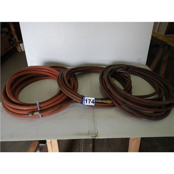 (3) Air hoses used- 1/2" x 50ft, 3/8" x 50ft, 3/8" x 46ft (all good condition no leaks)