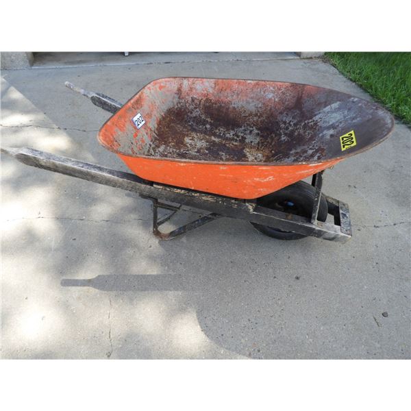 Wheel barrel - single wheel with new semi-solid tire
