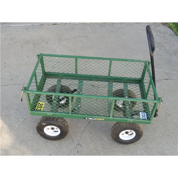 Gorilla steel utility cart model GOR400 with fold down/removable sides