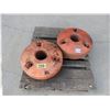 Image 1 : (2) Tire wheel weights approximately 400-450 lbs for a Case or Kubota