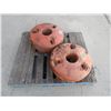 Image 2 : (2) Tire wheel weights approximately 400-450 lbs for a Case or Kubota