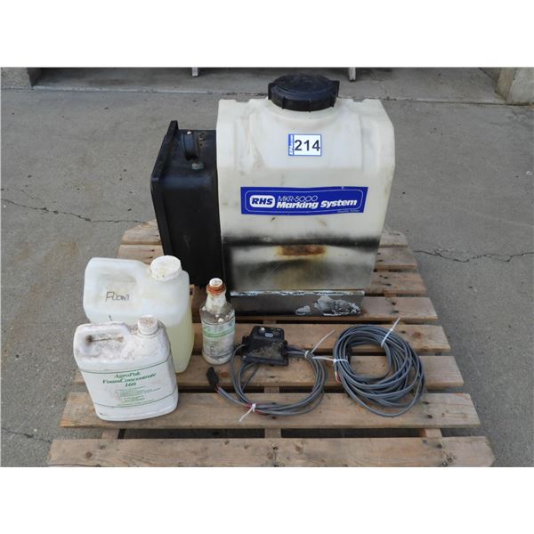 RHS MKR- 5000 foam marker with wiring harness and control, 12L foam plus 1L yellow foam dye