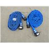 Image 1 : (2) 2" x 50 foot blue discharge hose - like new - used twice