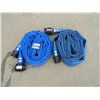 Image 1 : (2) 2" x 50 foot blue discharge hose - like new - used twice