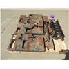 Image 2 : (10) 105lb IH Suitcase Tractor weights with mounting bar - complete - total 1050 lbs, can mount to m