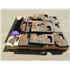 Image 4 : (10) 105lb IH Suitcase Tractor weights with mounting bar - complete - total 1050 lbs, can mount to m