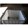 Image 3 : 1000L Plastic tote and cage with top open/cut off