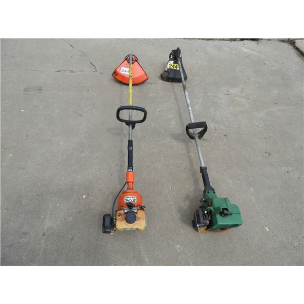 Stihl FS-51 AVE single string weed eater, Pro liteXT65 double string weed eater - both need tune up