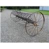 Image 3 : 10 Foot Steel Wheel Bunch Rake
