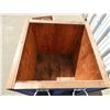 Image 2 : (3) Wood heavy duty storage boxes with handles, (1) Blue box 28"x28"x28",  (1) box 16"x16"x16" , (1)