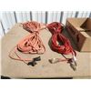 Image 2 : Noma Red 100 ft extention cord with lite ends, 14/3 plug (like new), Orange 100 ft extention cord 14