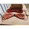 Image 3 : Noma Red 100 ft extention cord with lite ends, 14/3 plug (like new), Orange 100 ft extention cord 14