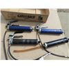 Image 2 : (3) hand pump grease guns, (1) suction grease gun - all work, (3) grease guns for parts