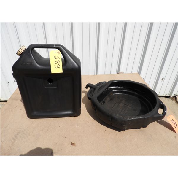 Oil change collection buckets