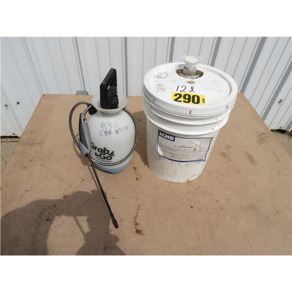 ECHO HD liquid car wash 12L, 1 gallon presoak spray bottle