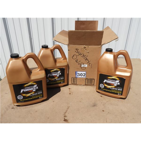 (3) 5L Synthetic oil 0W-20 (new unopened)