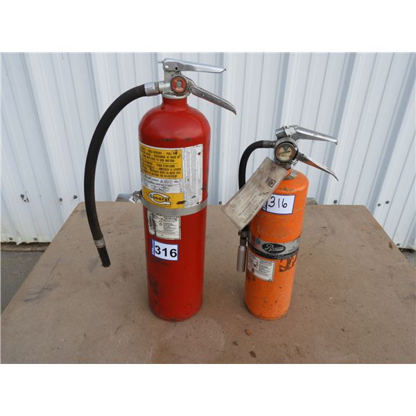 Fire Extinguisher - ABC type 10lb- orange Model 10P, ABC type 20lb-red Model CTGP 20D