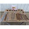 Image 1 : Assorted chains- (10) Harrow chains, Ag equipment safety chain 11000lb 60", 3/16" x 48" chain, 1/4"