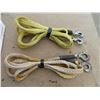 Image 3 : 1" x 12 ft Tow web strap, 12 foot Orange nylon rope tow strap, 14 foot yellow tow strap - (no cuts o