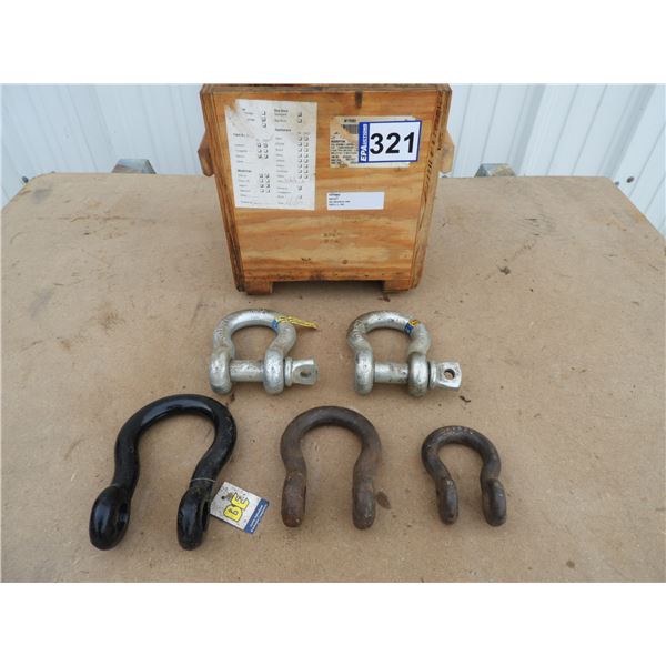 (2) 1" High tensile Clevis (new unused), (1) 1" Clevis (new unused)(, (1) 1" clevis (used), 3/4"  cl