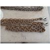 Image 2 : 5/16" x 14 ft chain with two hooks on connector length, 3/8" x 14 ft with two hooks - very good cond