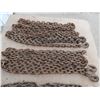 Image 4 : Assorted chains- 24 ft 3/8" with two hooks (very good), 22 ft  3/8" with two hooks (very good), 16 f