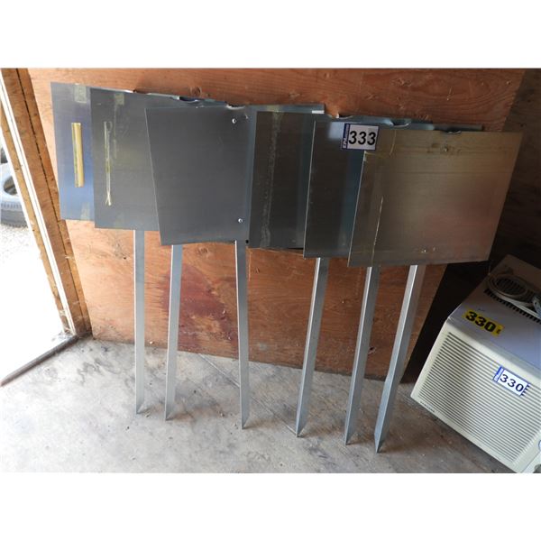 (6) Signs 15"W, 12"L, 36"H