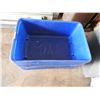 Image 2 : (10) Blue heavy duty plastic tubs 18"W x 27"L x 9"H