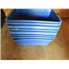 Image 3 : (10) Blue heavy duty plastic tubs 18"W x 27"L x 9"H