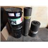 Image 1 : Dupack tar 20L (full pail unopened), tar 10L - second pail, tar paper 31" roll, tar paper 18" roll