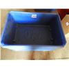 Image 2 : (10) Blue heavy duty plastic tubs 18"W x 27"L x 9"H