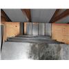 Image 4 : (14)Galvanized sheets with lip 13"Wx 1/2"x96"L Galvanized metal sheets various sizes- (50) sheets wi