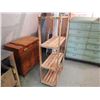 Image 2 : 4 shelf wooden shelf unit 60"H x 30"W x 14"D