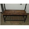 Image 3 : Entrance bench with coat rack - 5 hooks, shoe rack (like new)