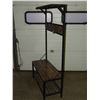 Image 4 : Entrance bench with coat rack - 5 hooks, shoe rack (like new)