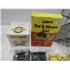 Image 2 : Small live catch traps (unused), (4) fresh cab pouches, (3) wilson rat and mouse pellets, Laters's r