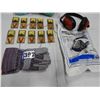 Image 1 : (1) pair new gloves, (10) experienced mouse traps, hearing protection, respirator and cartridges (ne