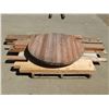Image 2 : Assorted wood - 2x4, 2x6, 2x10,  Round Laminate table top 42"D x 2" thick, Table base and also comes