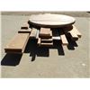 Image 4 : Assorted wood - 2x4, 2x6, 2x10,  Round Laminate table top 42"D x 2" thick, Table base and also comes