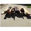 Image 4 : Assorted wood pieces cedar stained brown deck palings 1"x6", fencing boards 1"x6" - treated deck rai